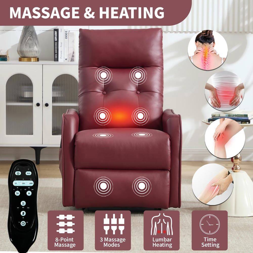 MASSAGE & HEATING

- 8-Point Massage
- 3 Massage Modes
- Lumbar Heating
- Time Setting