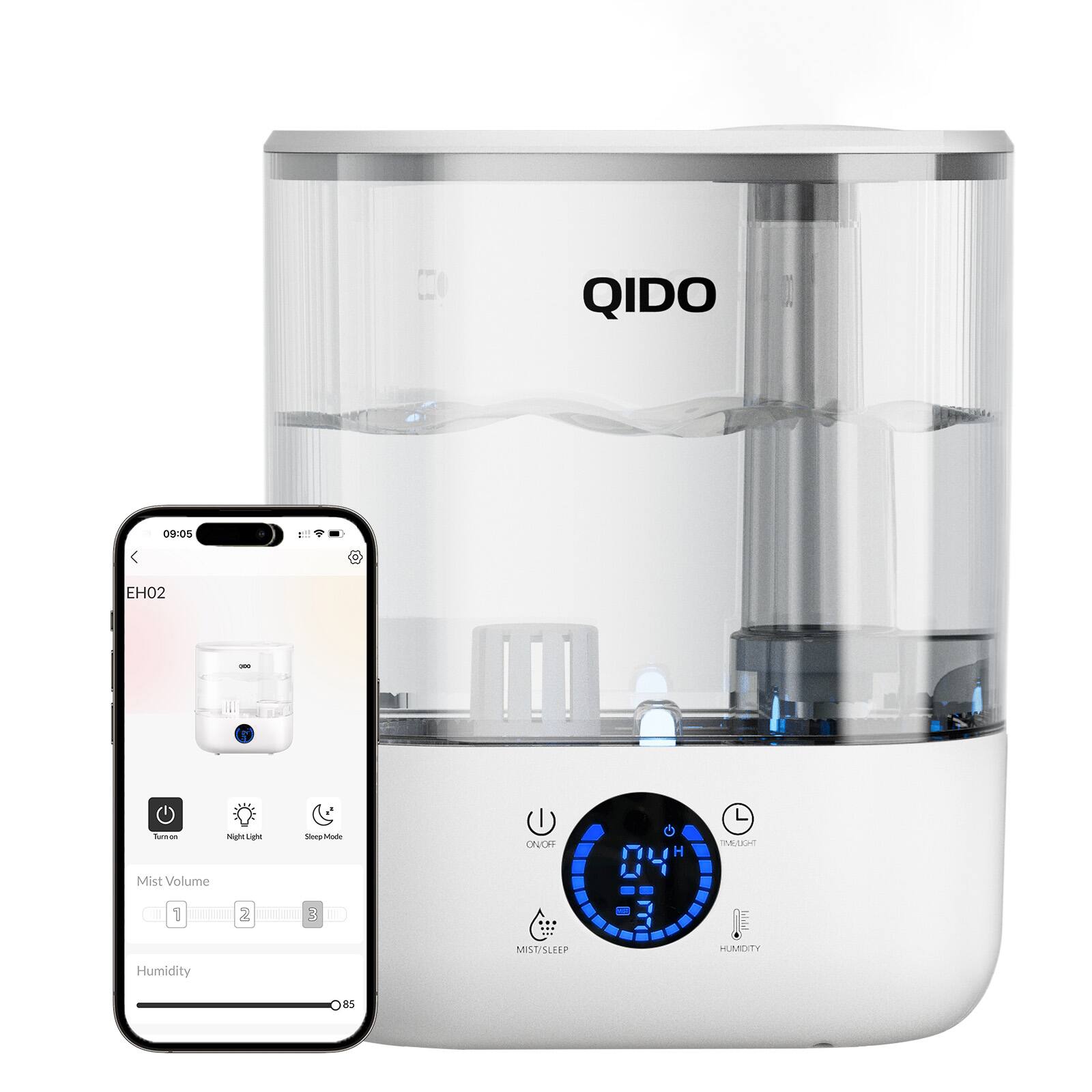 QIDO  
09:05 ET  
3  
EH02  
aa nig_oi  
Stoggrtan  
ONCH  
H  
L  
OMERA  
Mist Volume 1  
Humidity 2  
3  
MIST/SLEEP  
Nod  
HUMIDITY  
e5