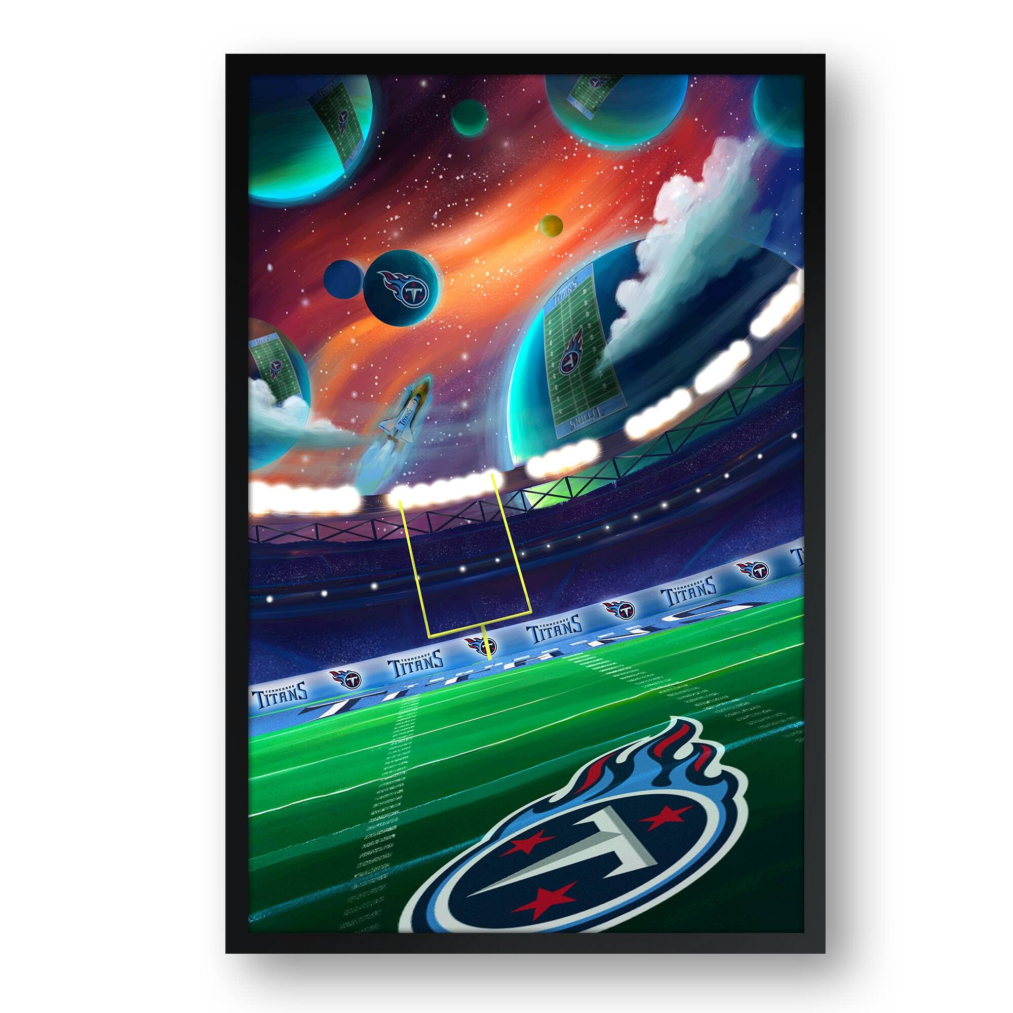 Tennessee Titans Galaxy Print Framed Art