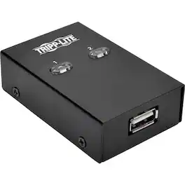 Tripp Lite - by Eaton 2-Port USB Hi-Speed Sharing Switch for Printer/ Scanner /Other - USB - External - 2 USB Port(s) - 2 - Black