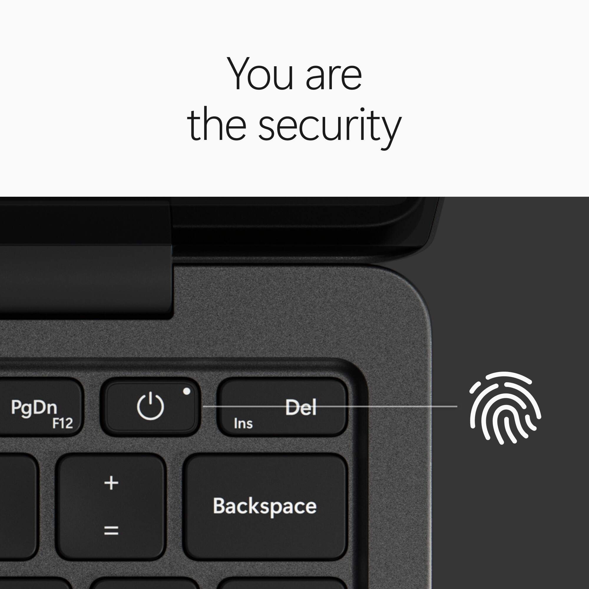 You are the security

PgDn F12
Ins
Del
+ =
Backspace