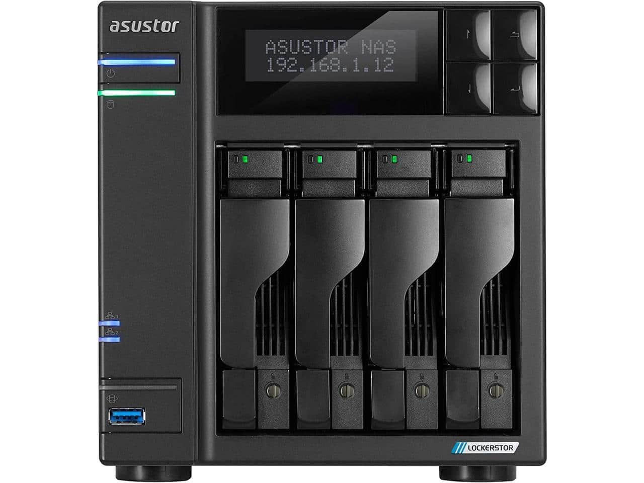 Asustor Lockerstor 4 Gen 2 AS6704T, 4 Bay NAS, 2.0GHz, 2.5GbE, 4GB