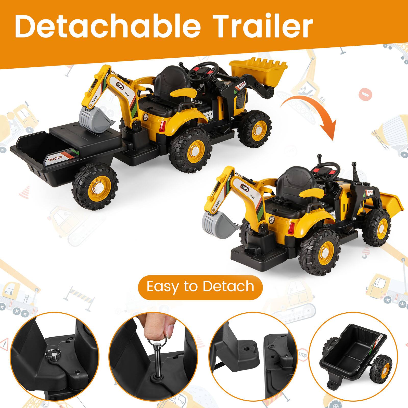 Detachable Trailer

Easy to Detach