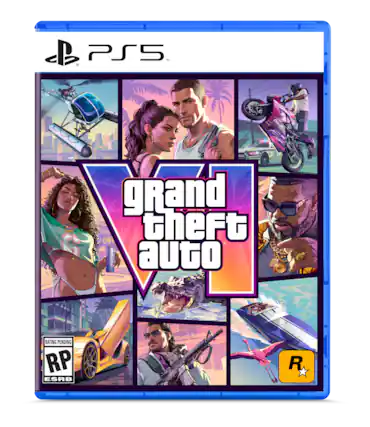 PS5 TM
Grand Theft Auto
RATING PENDING RP ESRB
Rockstar Games - RP (Rating Pending)