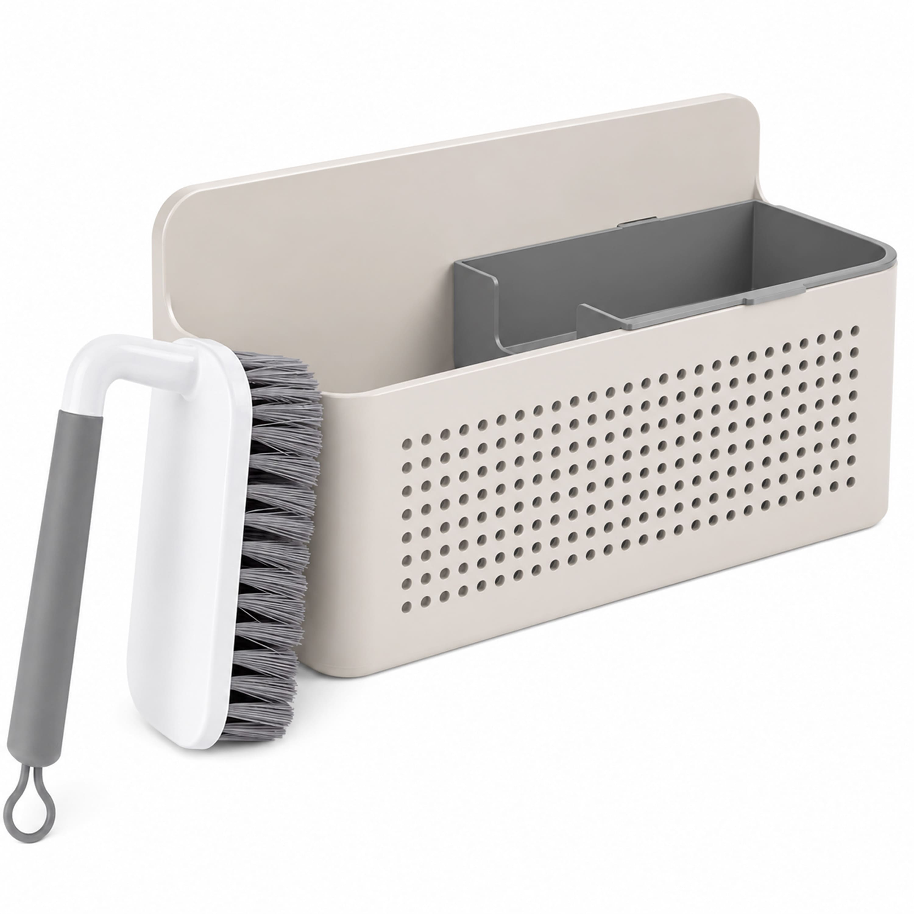 OU - Kitchen Sink Organizer Set, Wall Mounted Caddy with Removable Sponge Tray & Scrub Brush price history on PriceWatchPro
