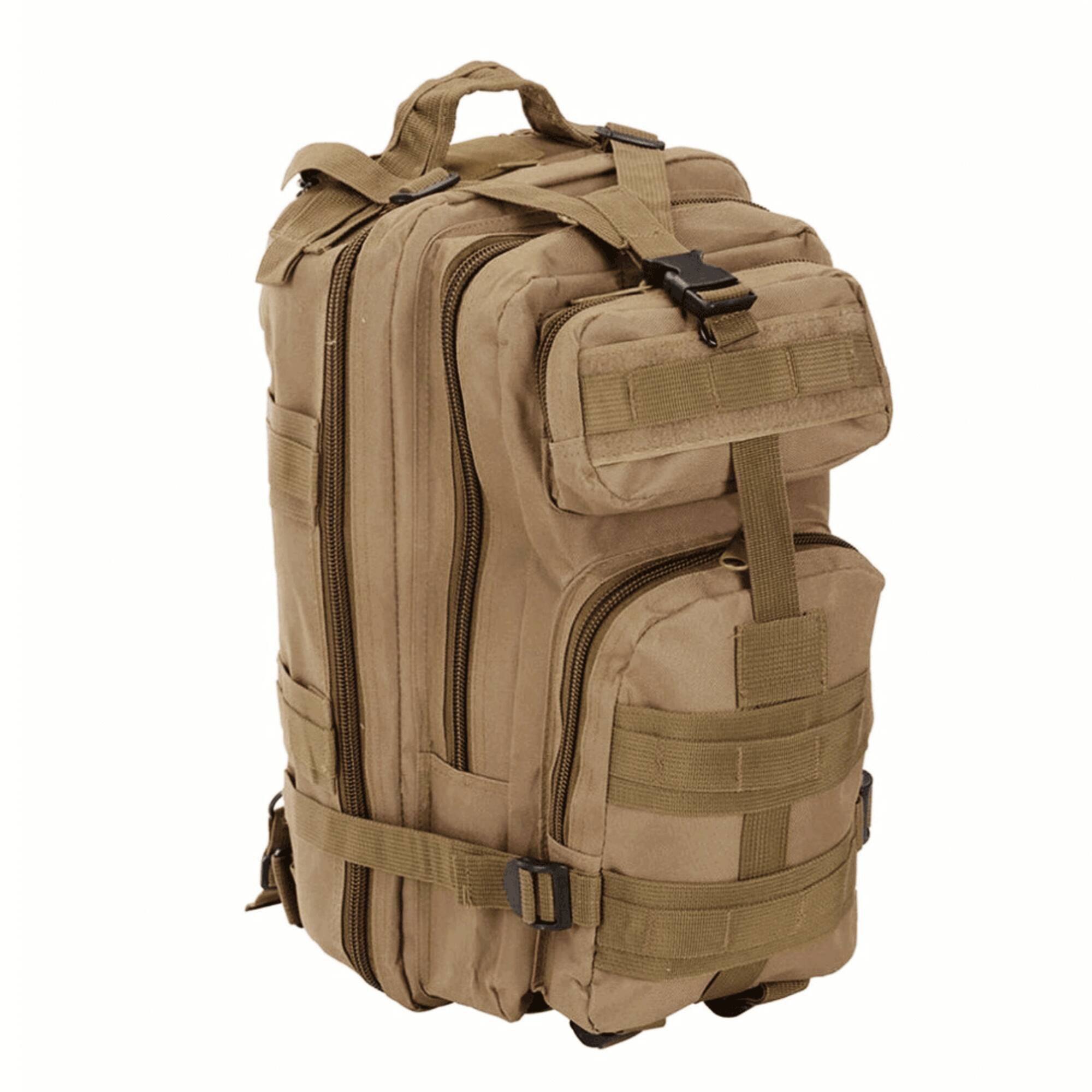 Alt View 4. XGear Tactical - Small 30L Tactical Backpack Survival Bag - Khaki.