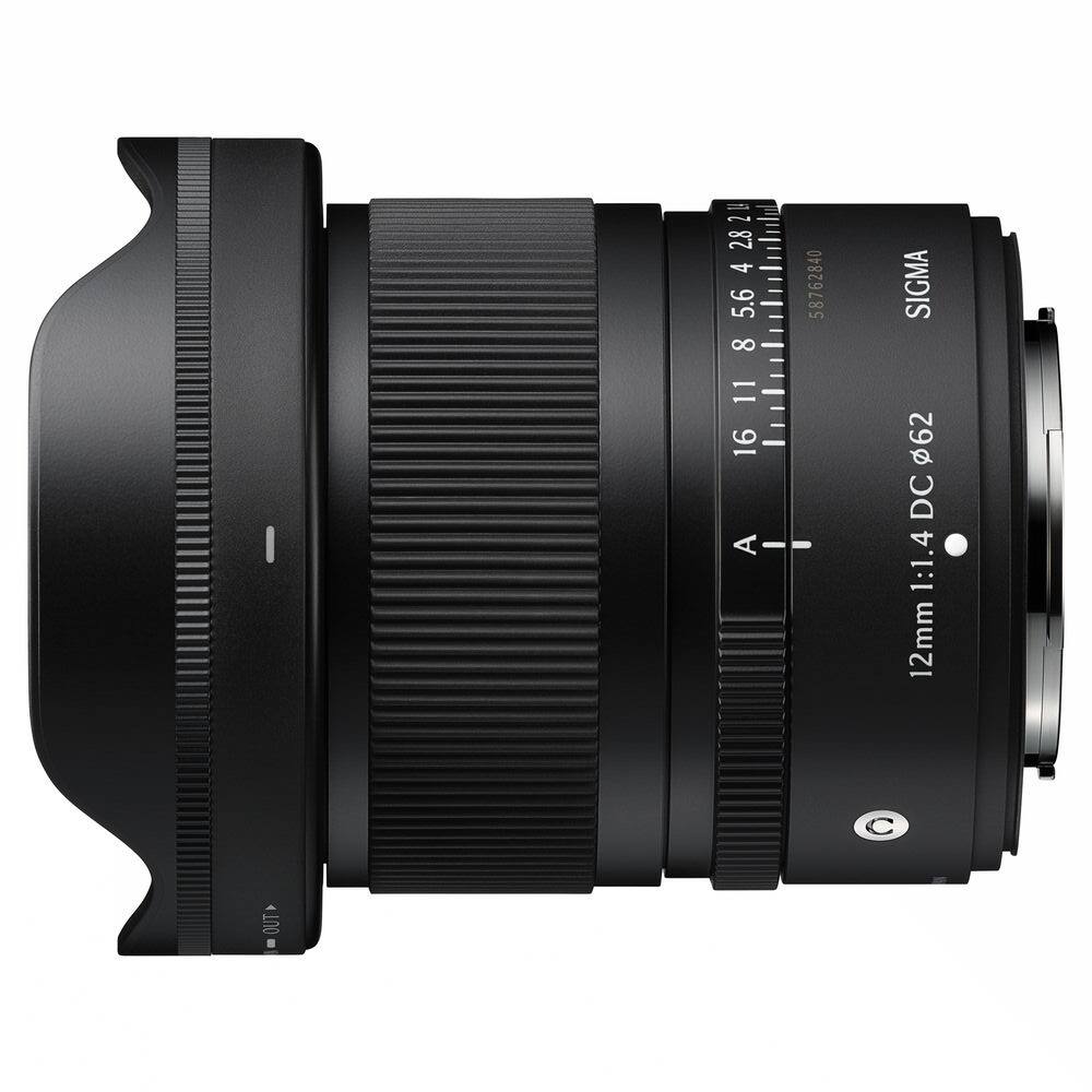 OUT A 16 11 8 5.6 4 2.8 2 I 58762840 12mm 1:1.4 DC 62 SIGMA