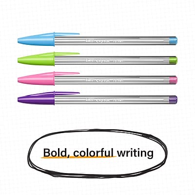 Bold, colorful writing