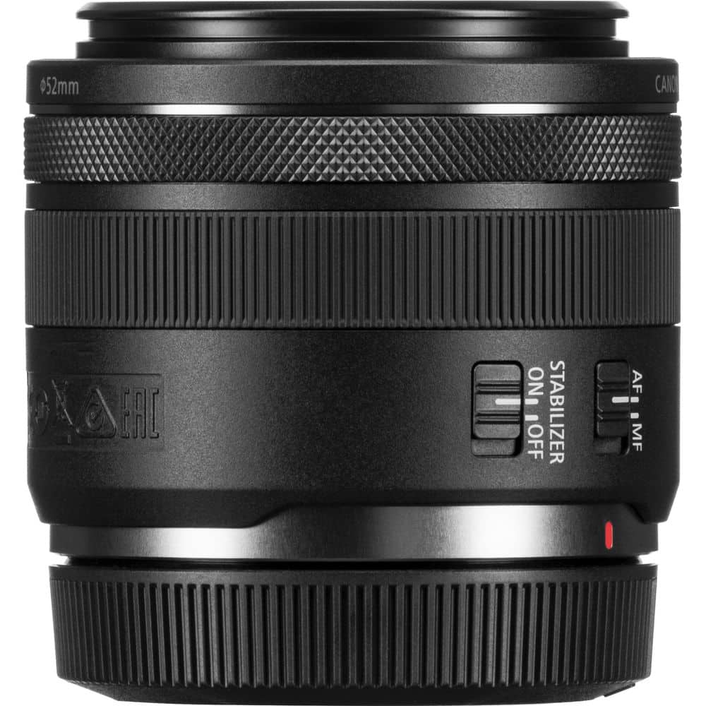 Canon RF 35mm f/1.8 Macro IS STM Lens 64GB Card Bundle Black