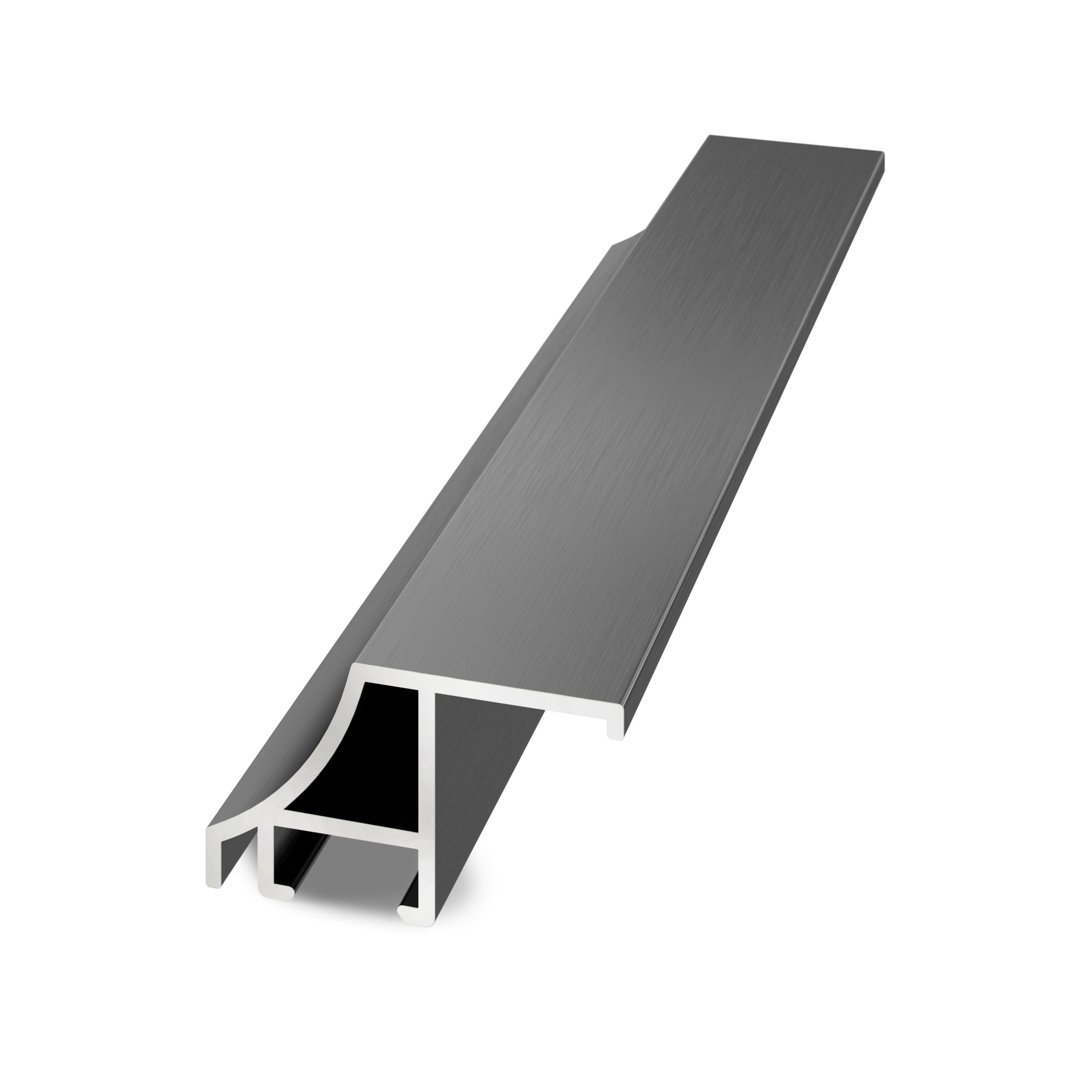 Alt View 15. Deco TV Frames - Alloy Scoop Bezel for Samsung The Frame and Frame Pro TV - 55" - Graphite.
