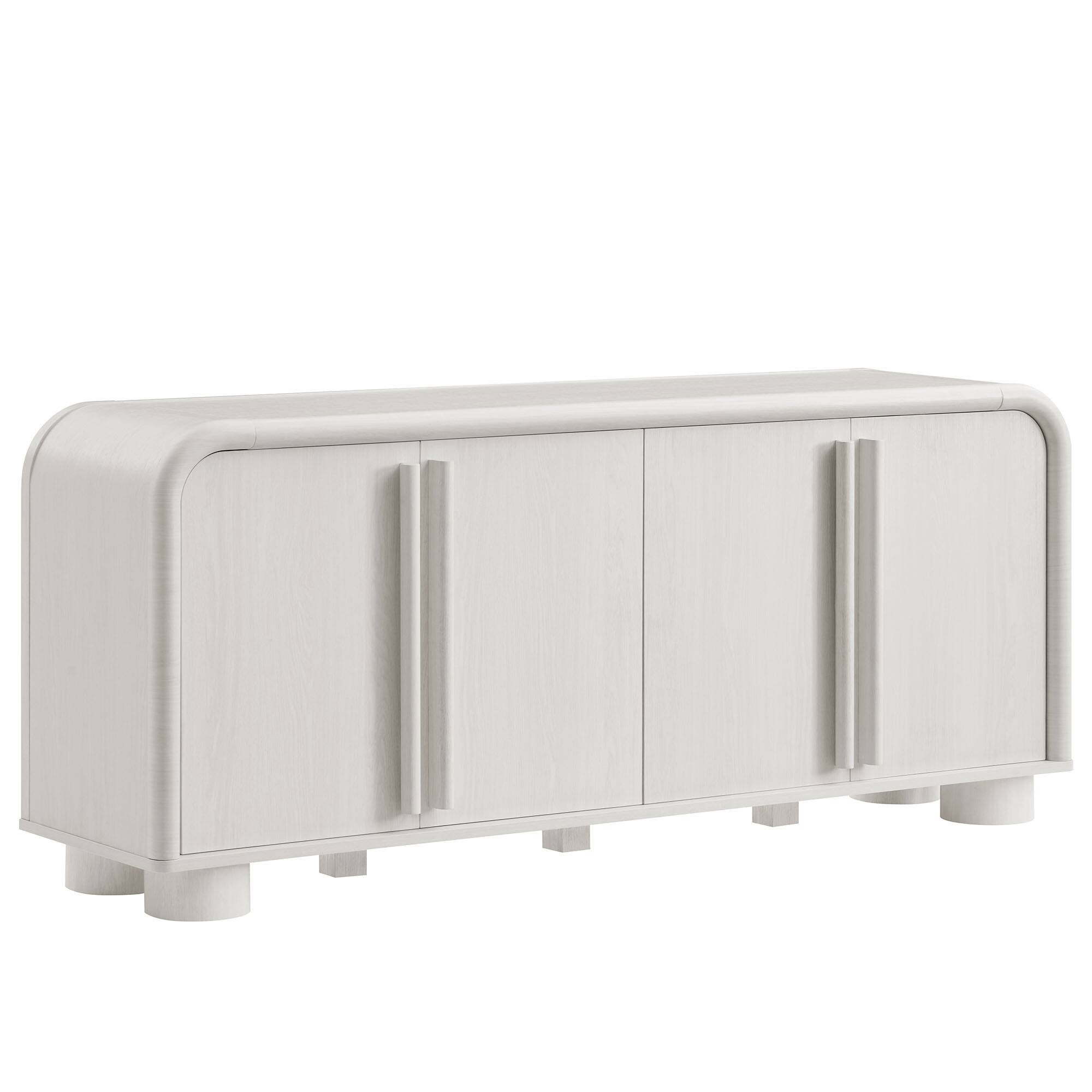 Angle. Modway - Bellamy Curved 4-Door Sideboard Cabinet by Modway - Ash.