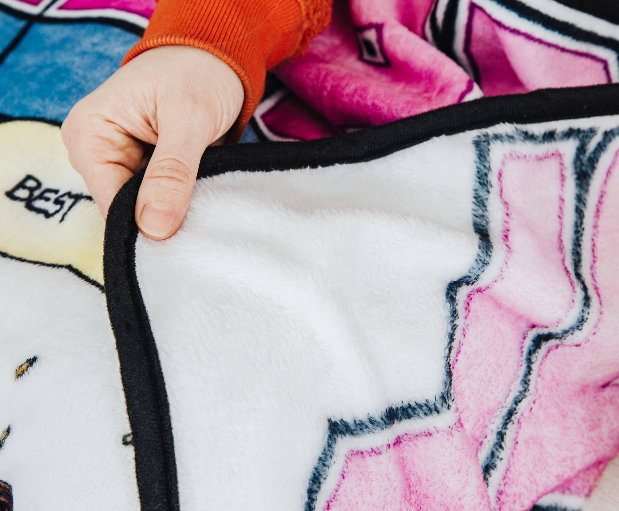 Alt View 5. Marvel - Marvel Comics Deadpool "Best Fleece Ever" Raschel Throw Blanket | 50 x 60 Inches - Multicolored.