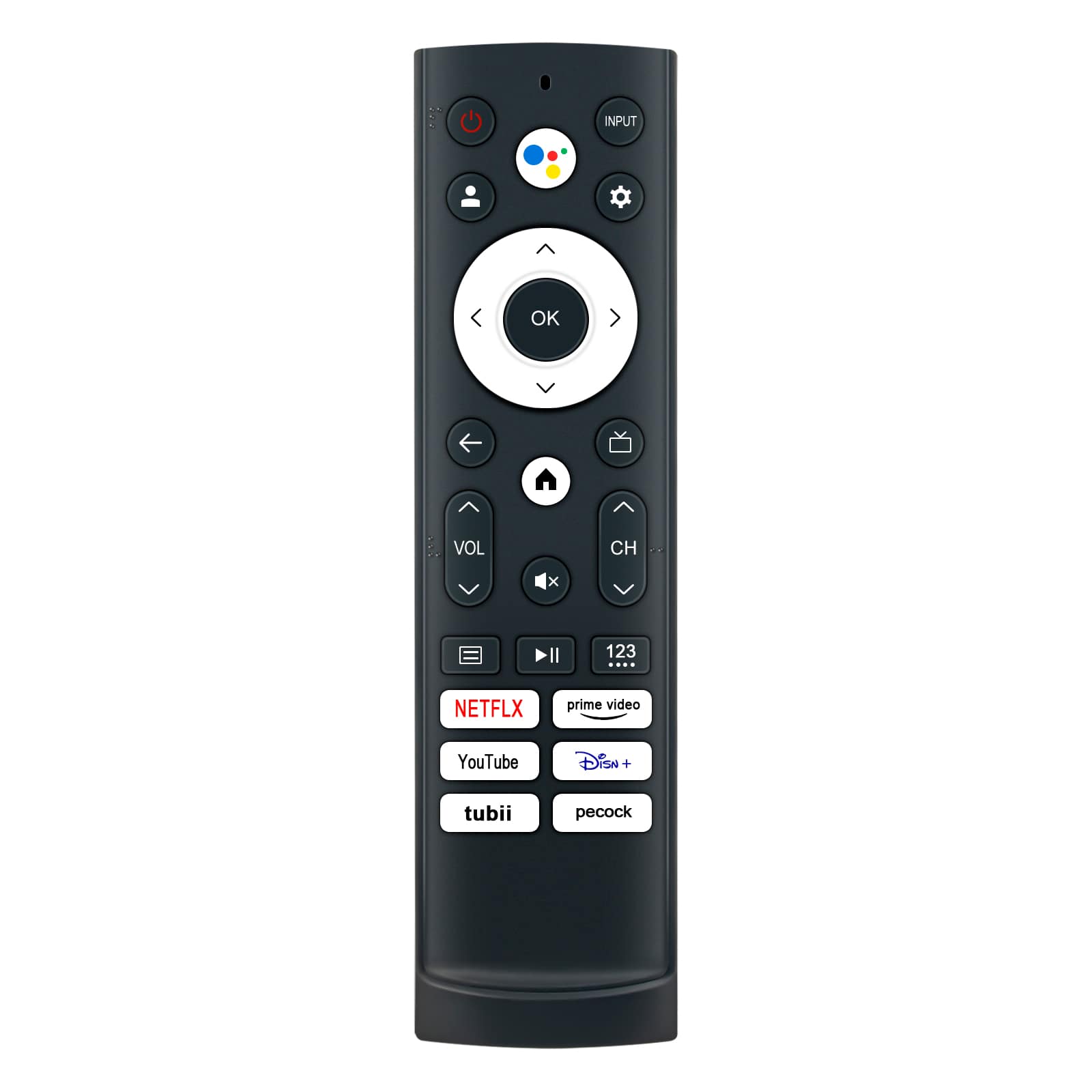 VINABTY - New ERF3M90H ERF3V90H ERF3A90 IR Replaced Remote Fits for Hisense TV 50U6H 55U6H 65U6H 43A6H 50A6H 55A6H 55U6K 65U7K - Black