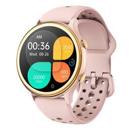 SKRAN - 1.27" HD Color Screen Smart Watch with Bluetooth Calling - Heart Rate Monitoring,Sleep Tracking,Waterproof,Sports Watch - Pink - (2026)