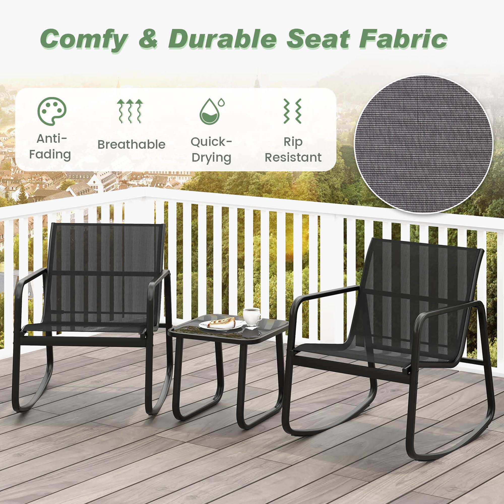 Comfy & Durable Seat Fabric: Anti-Breathable, Quick-Drying, Rip Resistant