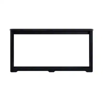 Front. Kadyn - Kadyn Corrugated Storage Table, Narrow Sofa Console, Entranceway & Corridor, Space-Saving Solution, MDF, Black - Black.