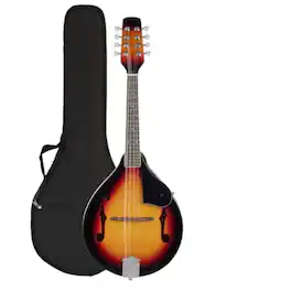 Home Collection - 8 String Mandolin Bundle with Tuner Strings Gig Bag Picks and Carrying Bag - KTX-MNDL8B