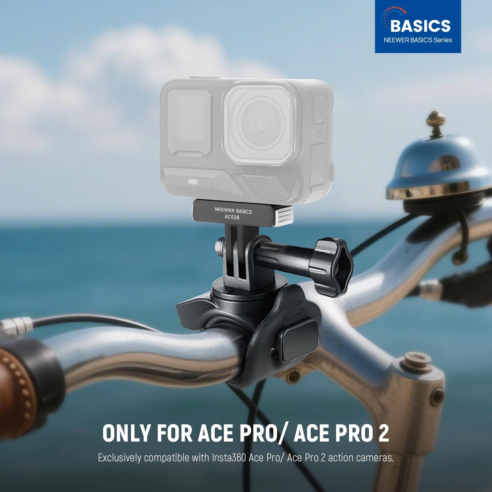 BASICS  
NEEWER BASICS Series  
NEEWER BASICS AC038  
ONLY FOR ACE PRO / ACE PRO 2  
Exclusively compatible with Insta360 Ace Pro / Ace Pro 2 action cameras.