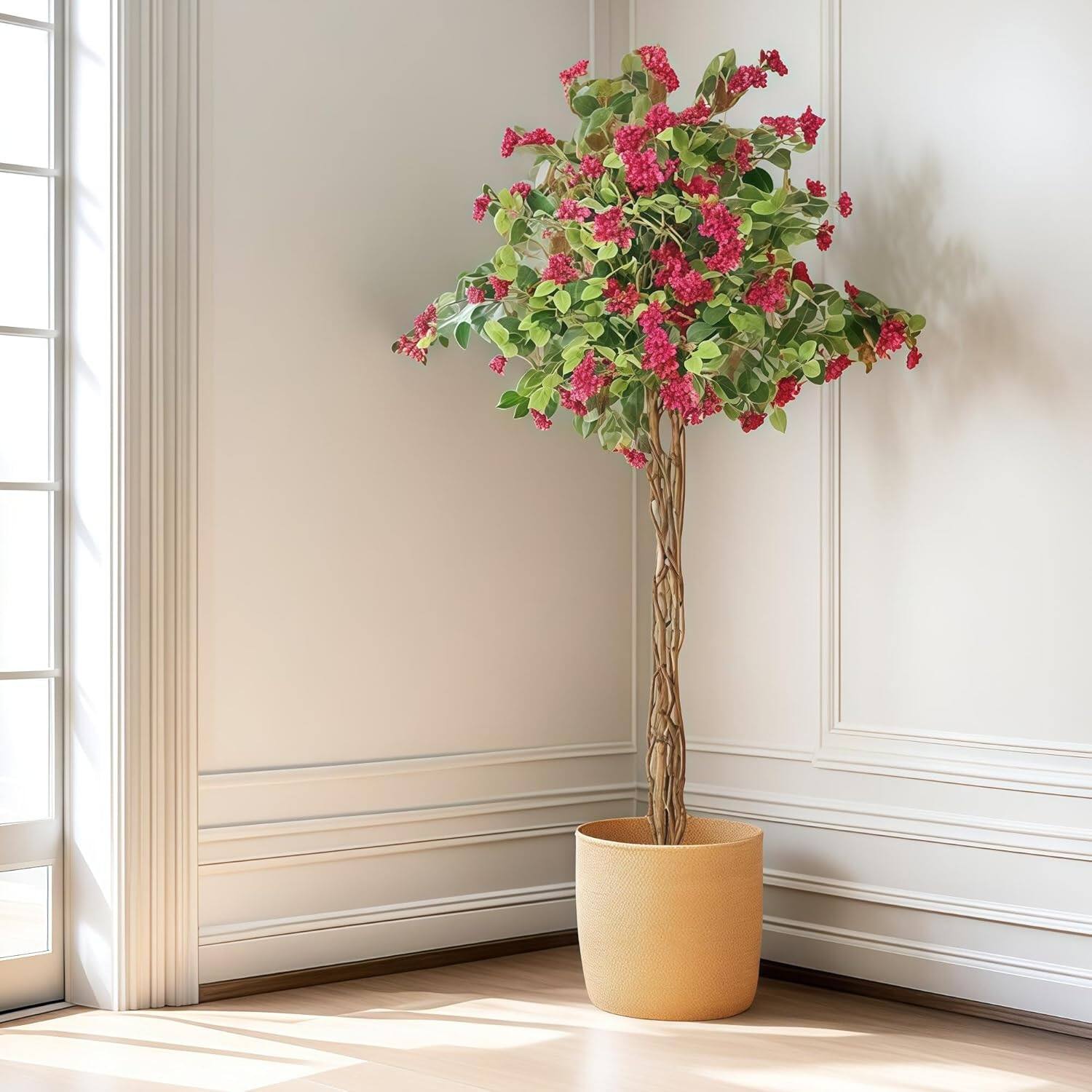 Front. Acekool - 6 FT Artificial ,Large Artificial Tree Faux Plants for Home Office Outdoor Decor - Green.