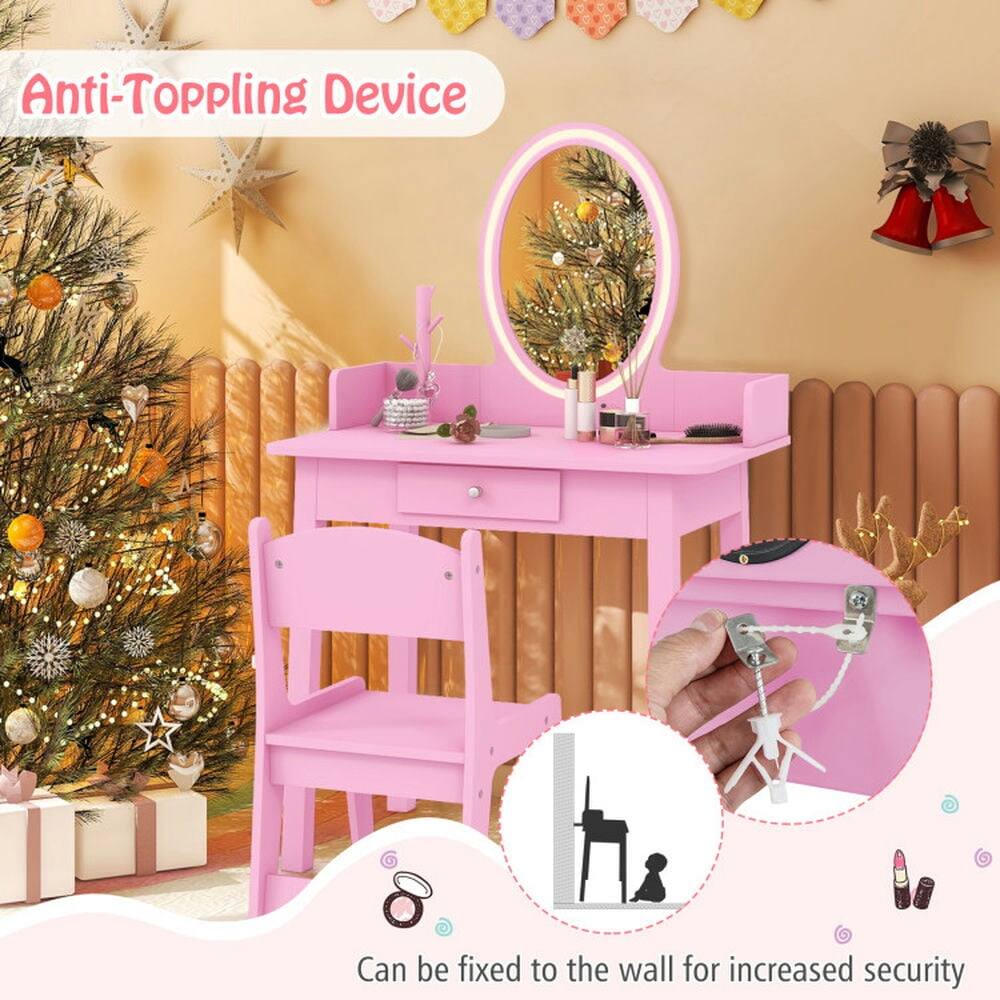 Anti-Toppling Device  
Can be fixed to the wall for increased security