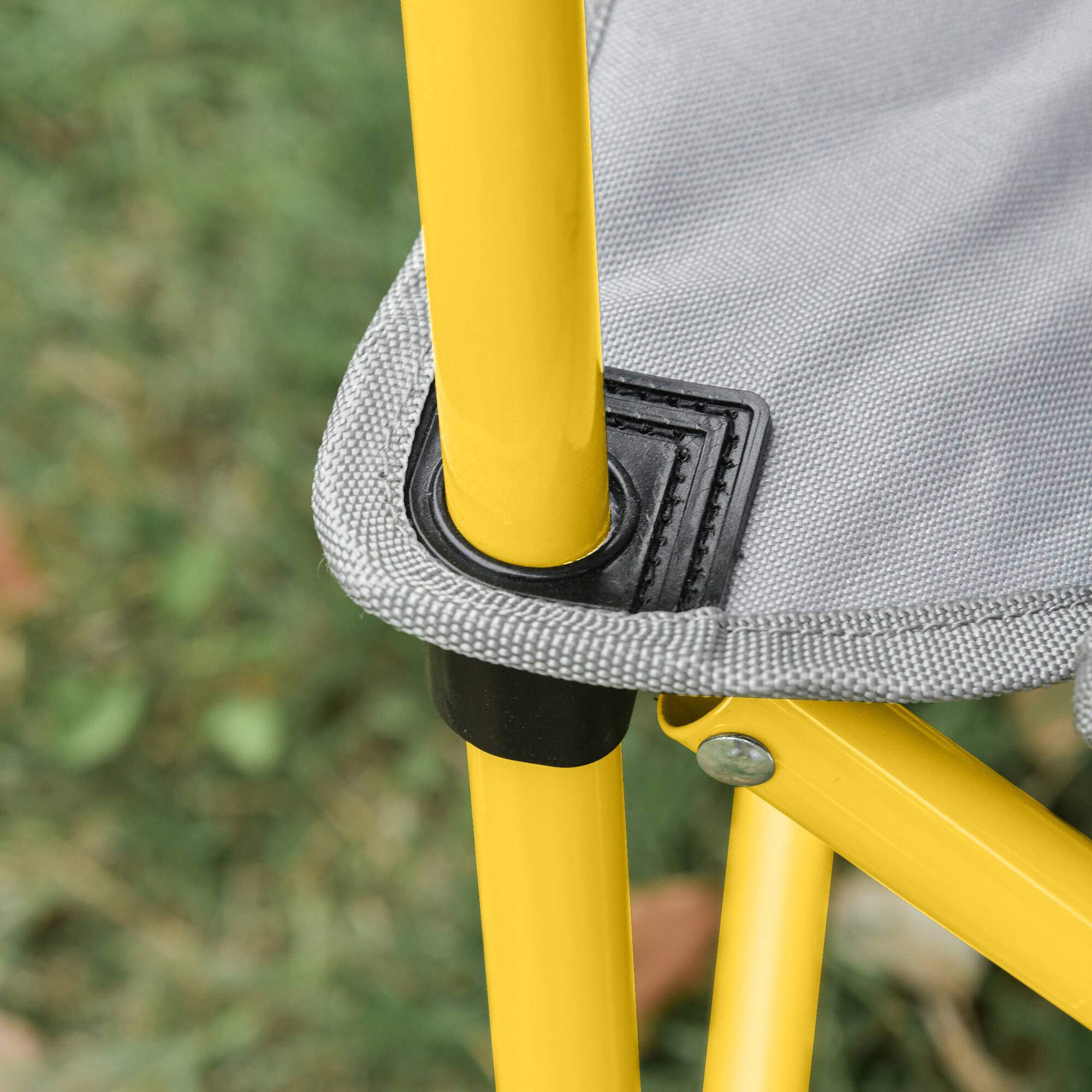 Alt View 7. Outsunny - Style Camping Chair, Oversized Folding Lawn Chair with Carry Bag & Cup Holders, for Outdoor - Green.