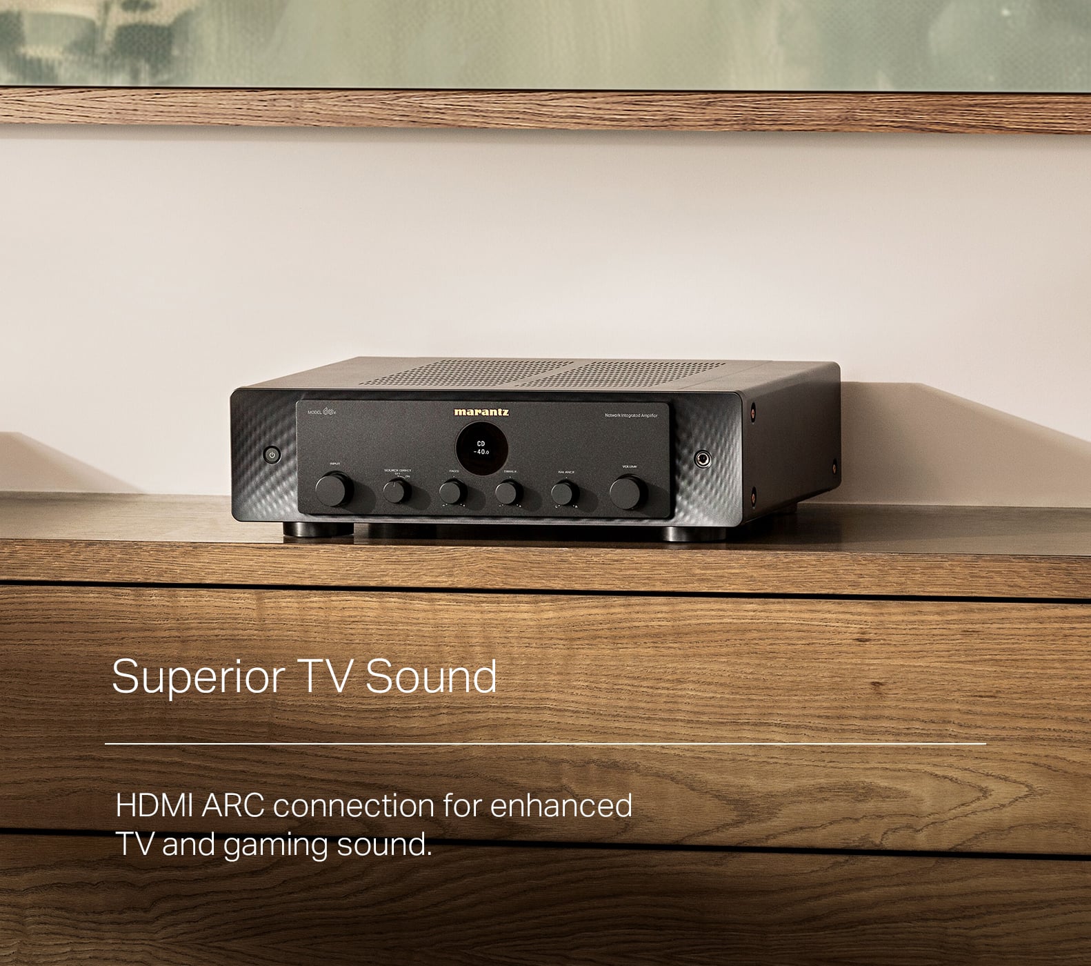 Superior TV Sound: HDMI ARC connection for enhanced TV and gaming sound.