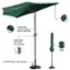 Alt View 13. Nature Spring - 9-Foot Half Patio Umbrella - Forest Green.