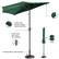 Alt View 13. Nature Spring - 9-Foot Half Patio Umbrella - Forest Green.