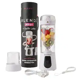 BLENDi - Pro+ 120W 17‑oz Portable Personal Blender for Smoothies & Ice Crushing - White