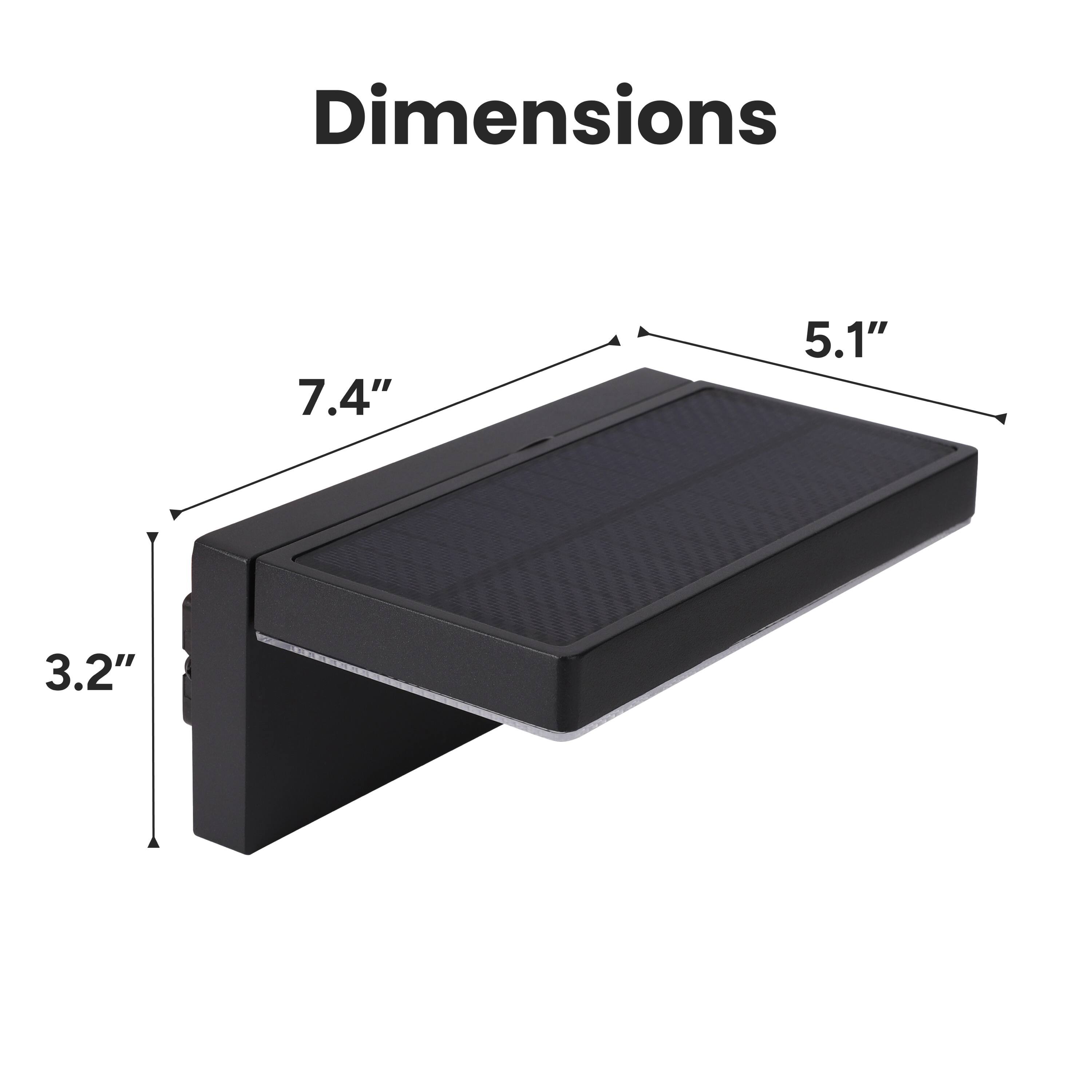 Dimensions: 7.4" x 5.1" x 3.2"