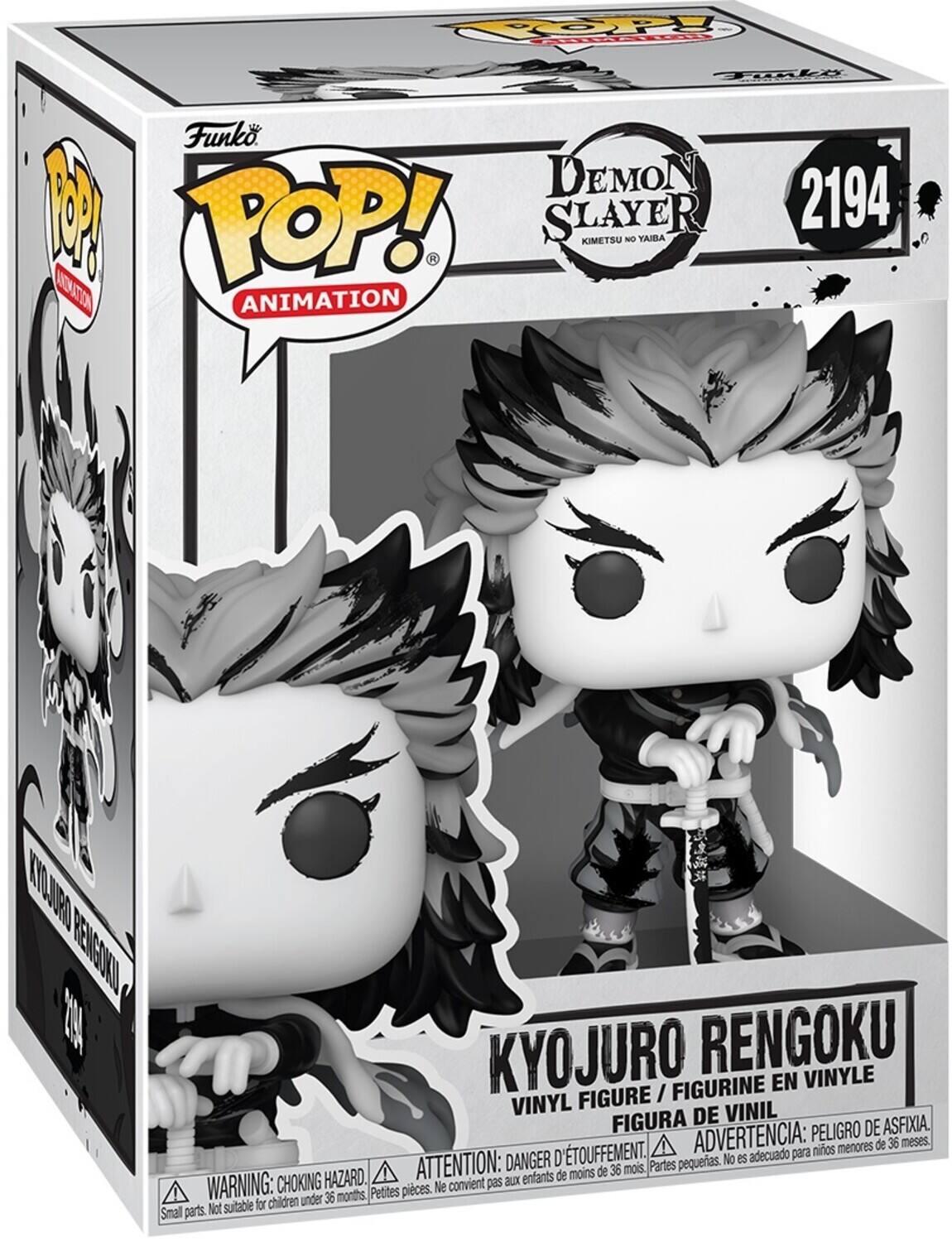 POP! TAls Funko DEMON SLAYER 2194 1 10 POP! ANIMATION CIDUR RENSONEU M KYOJURO RENGOKU FIGURINE EN VINYLE FIGURE I VINYL DE VINIL FIGURA PELIGRO DE ASFIXIA. D'TOUFFEMENT. ADVERTENCIA: para niños menores de 36 meses. DANGER pequerias. No es adecuado HAZARD. ATTENTION: aux enfants de moins de 36 mois. Partes WARNING: CHOKING Petites pices. Ne convient pas for children under 36 months, Small parts. Not suitable