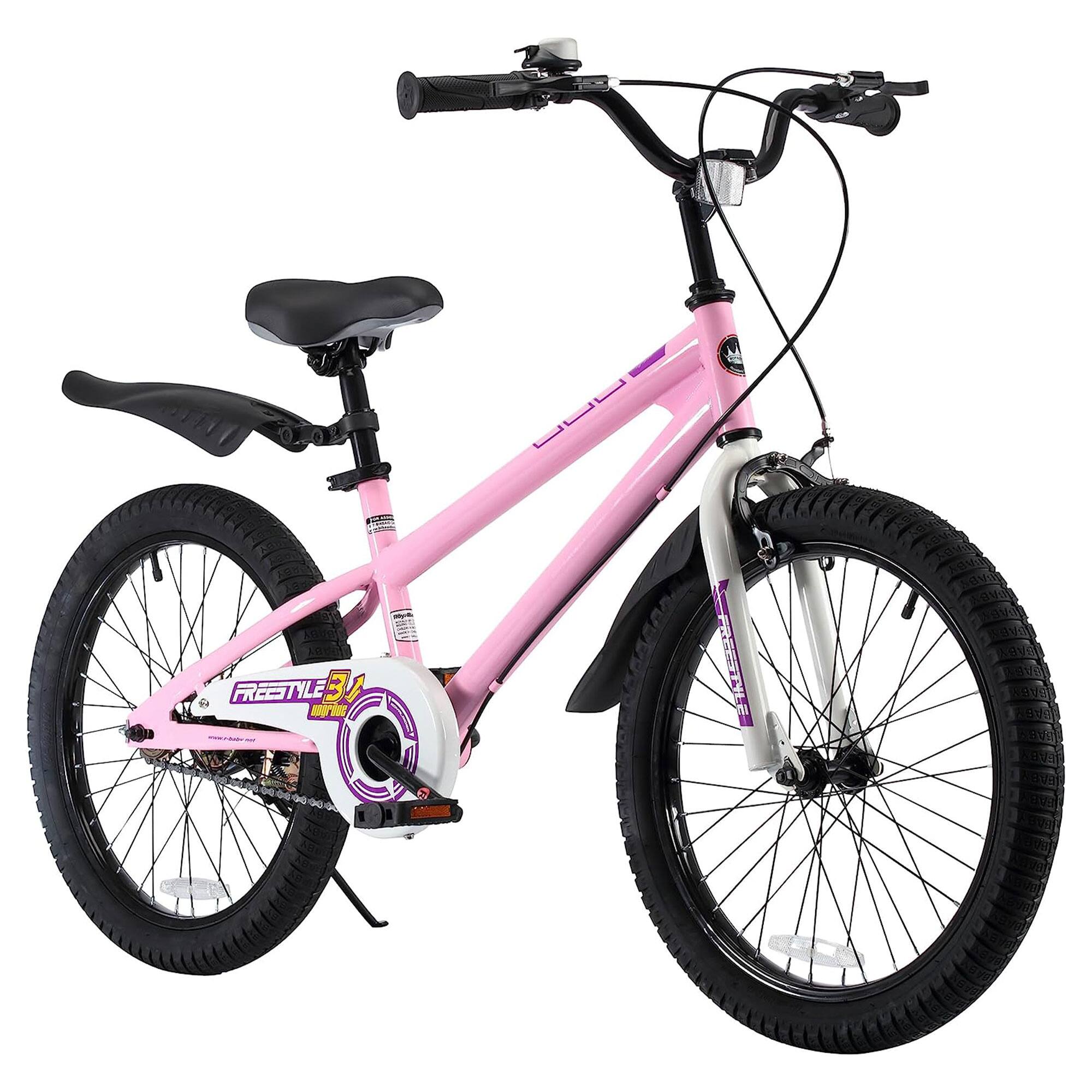 RoyalBaby - Freestyle 20 Inch Kids Bicycle with Kickstand and Water Bottle - Pink price history on PriceWatchPro