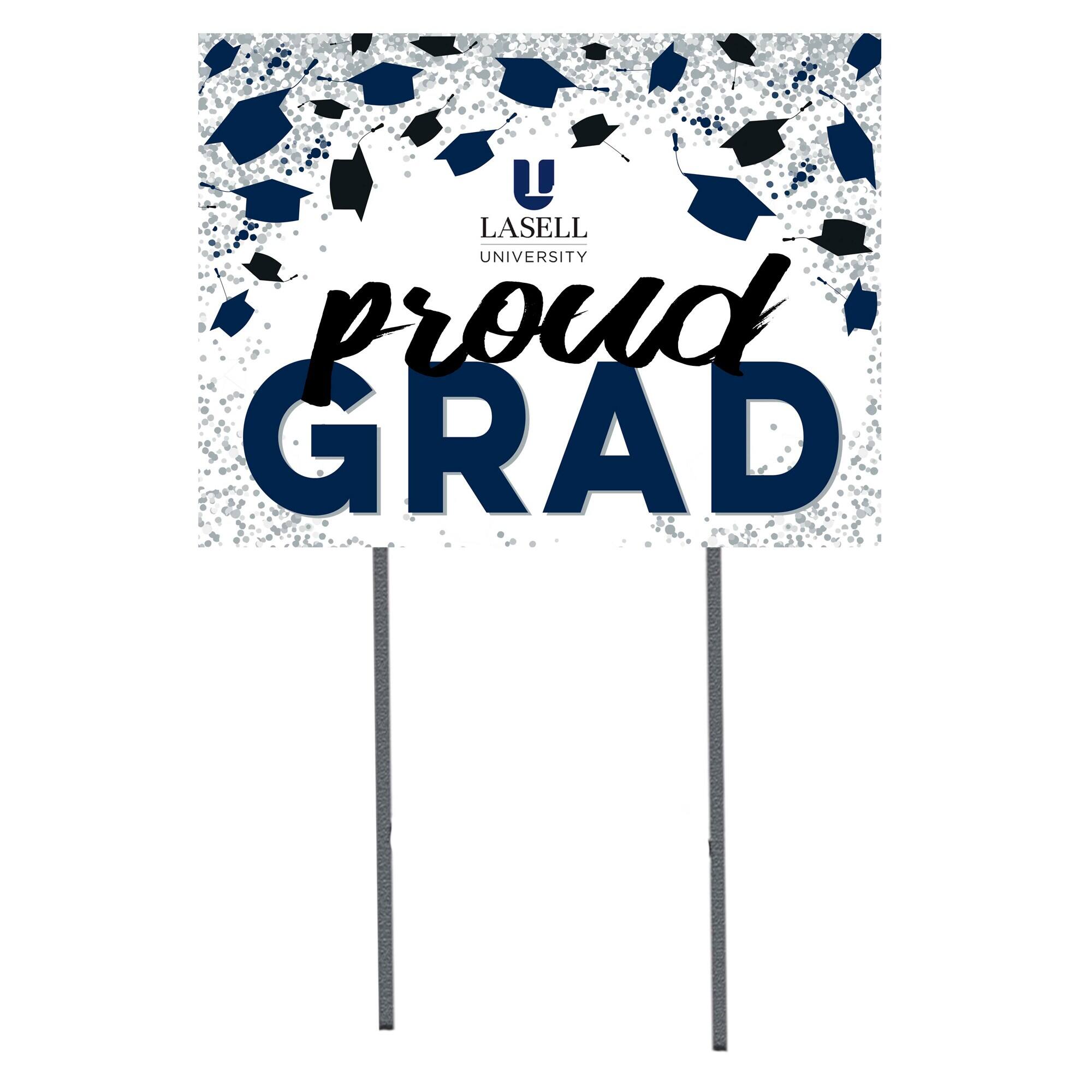 Lasell Lasers 18" x 24" Proud Grad Yard Sign