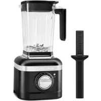 KitchenAid - K400 1200W 56 oz. Variable 5-Speed BPA-Free Blender with Tamper, Matte Black - Black Matte - Front_Zoom