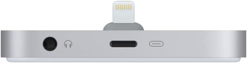 Left. Apple - Apple iPhone Lightning Dock - Space Grey ML8H2BZ/A.