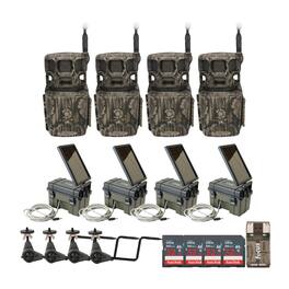Stealth Cam - Revolver Pro 2.0 360-Degree 40MP 1440p Brown Trail Cameras Bundle