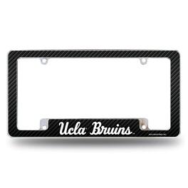 Rico Industries - UCLA Bruins Chrome Metal License Plate Frame with Carbon Fiber Design - Multi