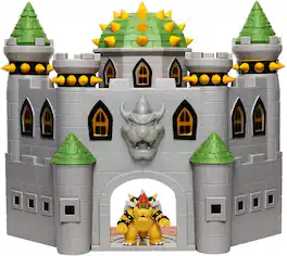 Super Mario World of Nintendo 2.5 Inch Bowser's Castle Figure Playset - Gray