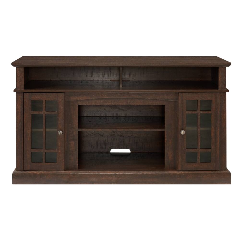 Back. APRILSOUL - Classic TV Media Stand Modern Entertainment Console for TV Up to 65in with Open and Closed Storage Space Espresso - Espresso.