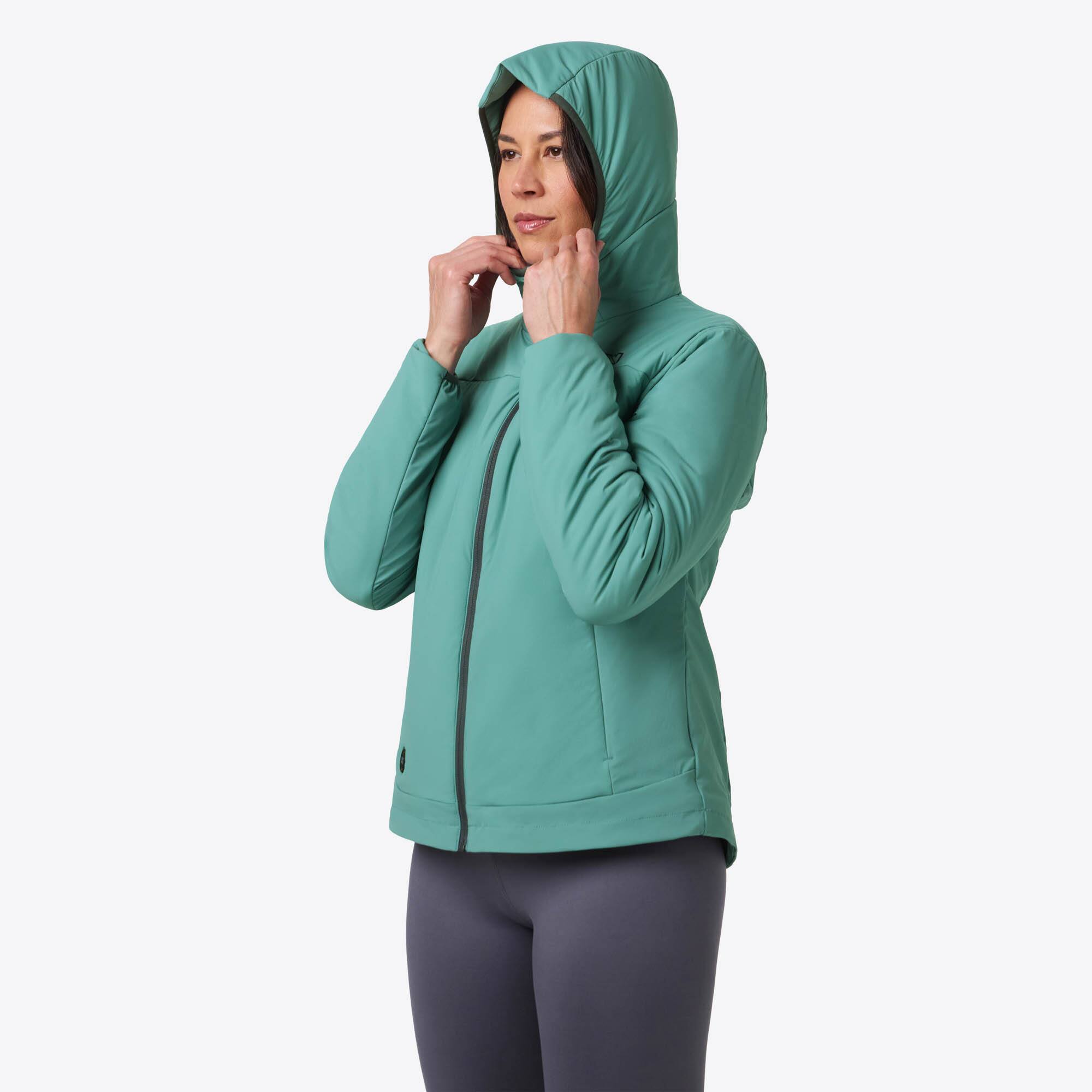 Alt View 1. Mobile Warming - Women's Luma Heated Jacket - Teal.