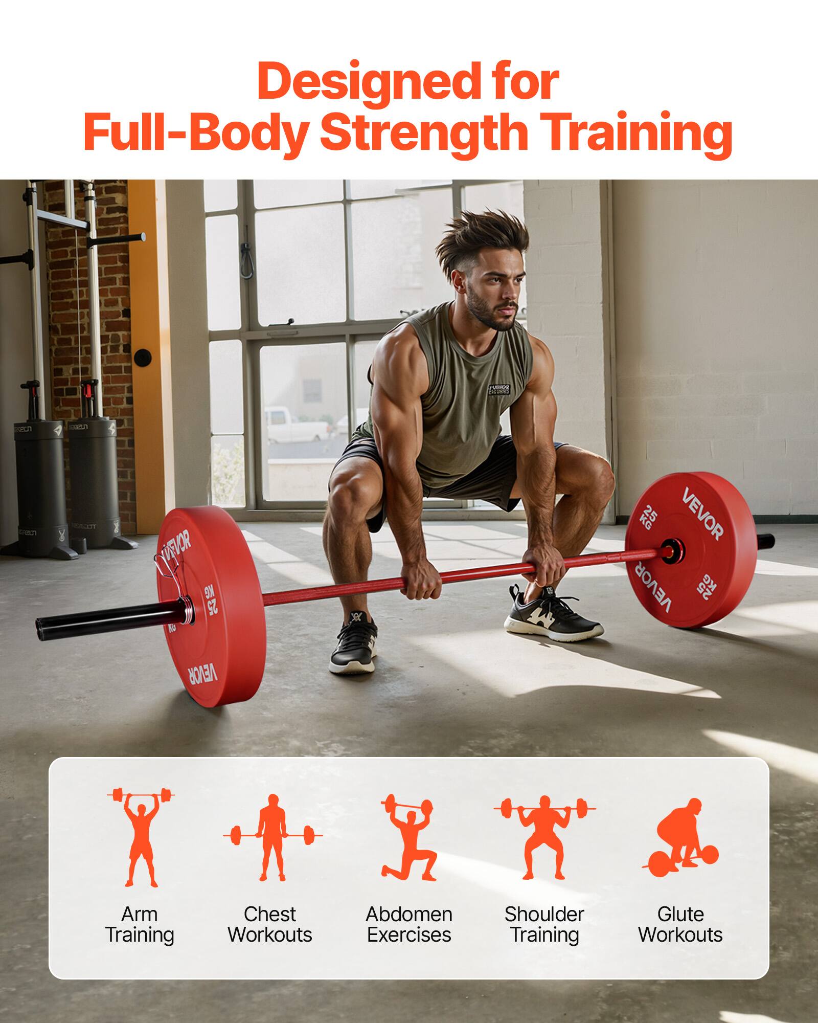 Designed for Full-Body Strength Training

- Arm Training
- Chest Workouts
- Abdomen Exercises
- Shoulder Training
- Glute Workouts