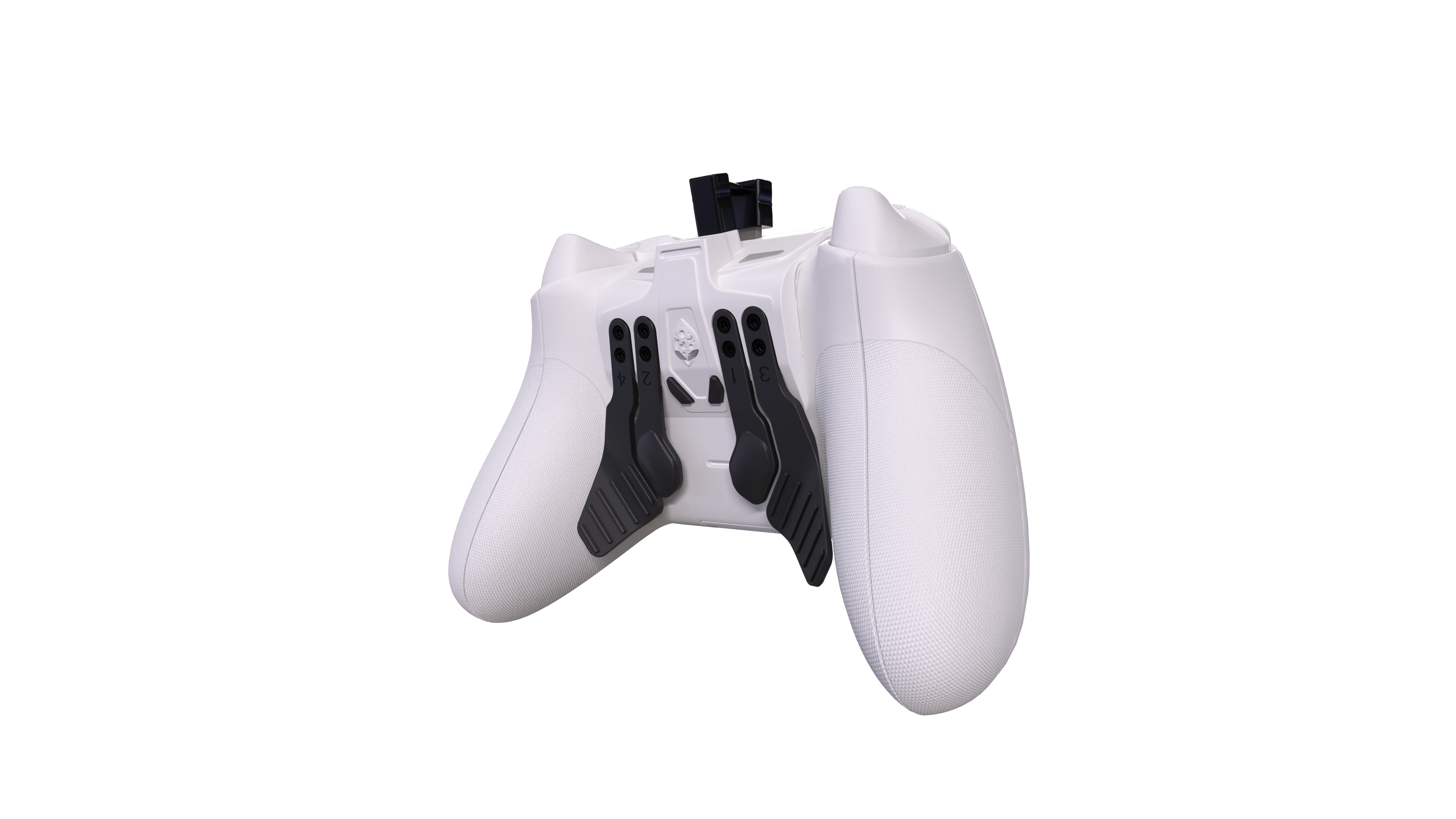 Alt View 15. Collective Minds - Strike Pack Horizon 4 Back Paddle adapter for standard Series X | S and Xbox One Controllers - White.