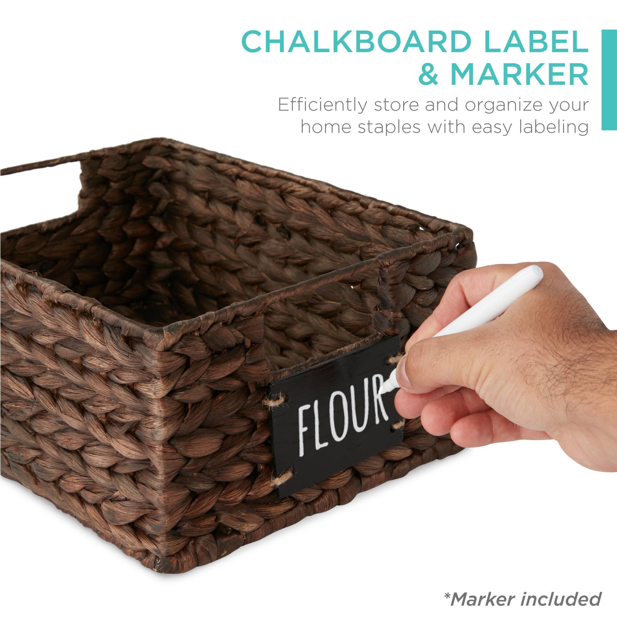 CHALKBOARD LABEL & MARKER

Efficiently store and organize your home staples with easy labeling

*Marker included