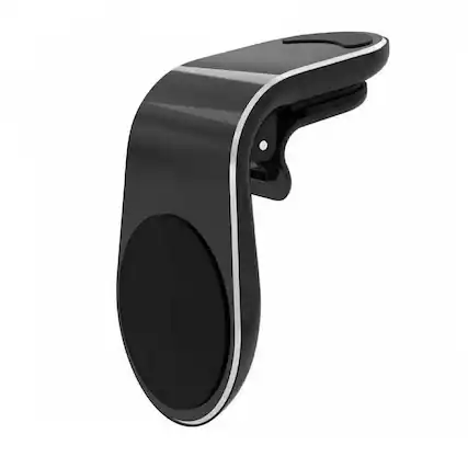 Front. Stock Preferred - Magnetic Car Air Vent Phone Mount Holder Black - Black.