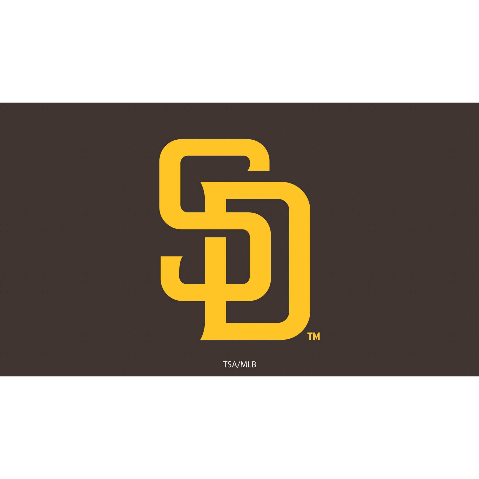 Front. Evergreen Enterprises - San Diego Padres 28" x 16" Logo Indoor/Outdoor Trapper Mat - Multicolor.