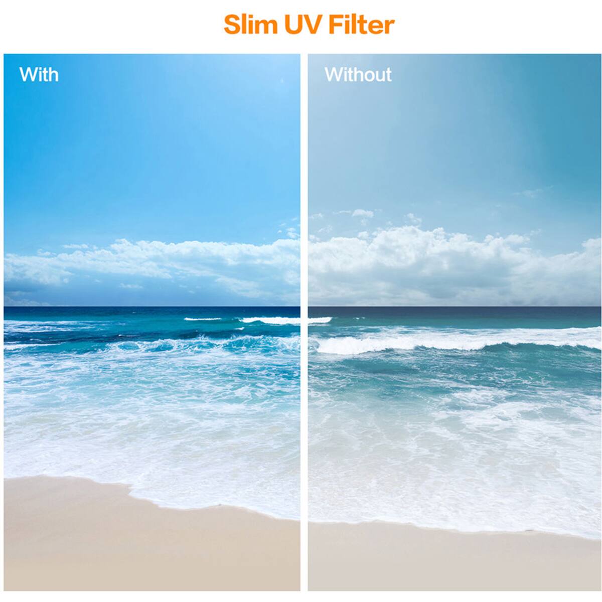 Slim UV Filter

With  
Without