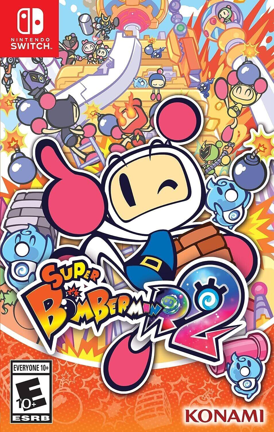 NINTENDO SWITCH SUPER BOMBERMAN 2 EVERYONE 10+ ESRB KONAMI