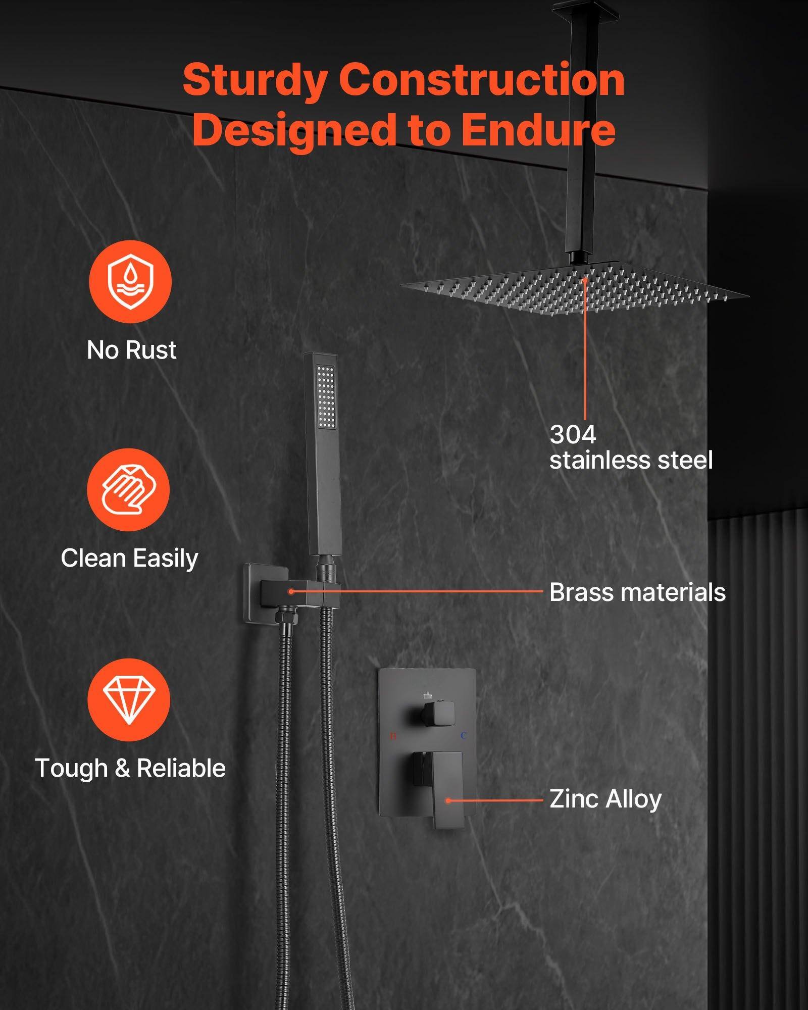 Sturdy Construction Designed to Endure

- No Rust
- Clean Easily
- Tough & Reliable

304 stainless steel
Brass materials
Zinc Alloy