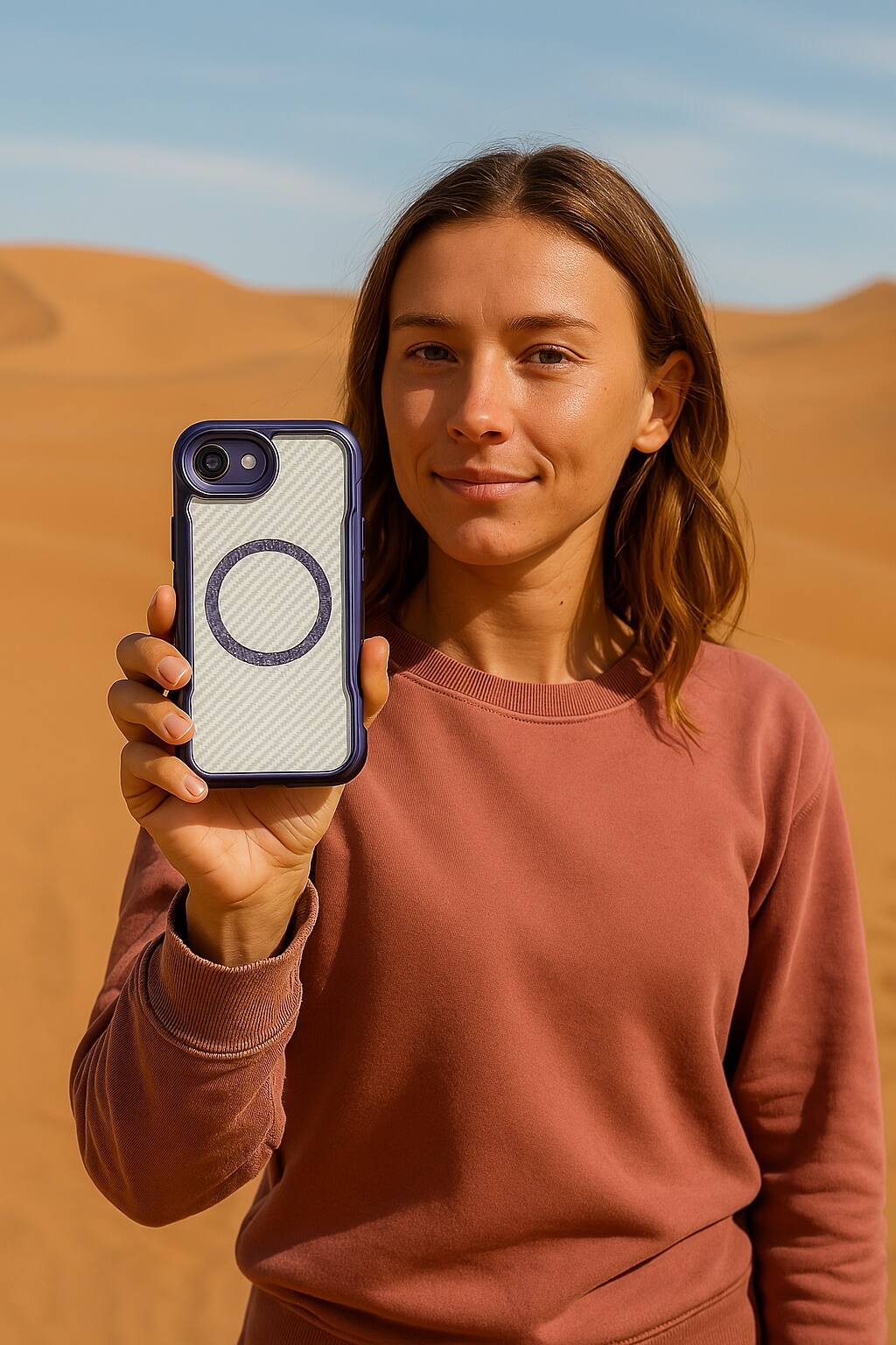 Alt View 16. SaharaCase - Raider Series ProArmor Case for Apple iPhone 16e - Purple Orchid.