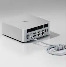 Front. Beelink - Beelink GTi14 Ultra AI Mini PC | Intel Core Ultra 9 185H | 64GB DDR5 1TB SSD | Built-in PSU | WiFi 7 | Win 11 Pro - Frost silver.